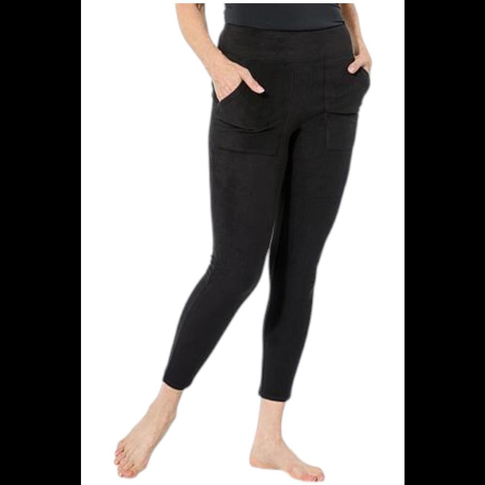 Comfort Code Women's Pull-On Stretch Fleece Legging Black - Regular